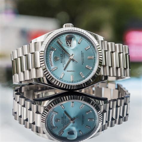 rolex day date babyblau|rolex day date watch.